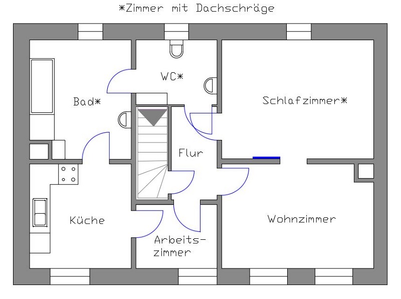 Grundriss der Wohnung